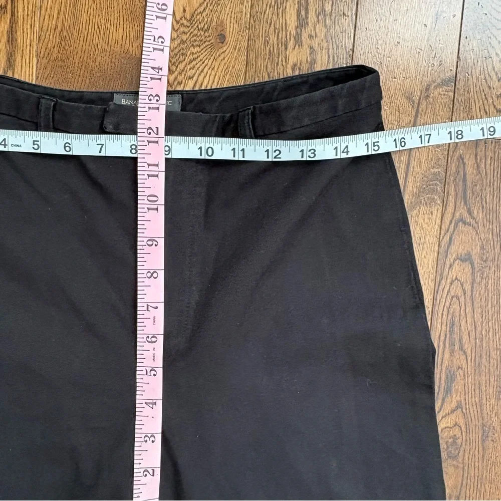 Banana Republic Stretch Business Casual Black Pants Size 6L